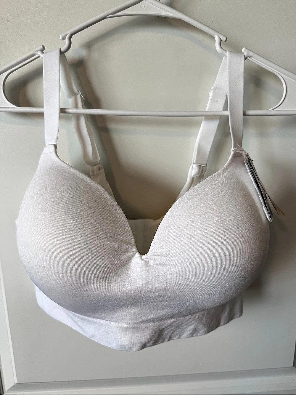 truekind Supportive Comfort Wireless Shaping Bra White Bra NWT